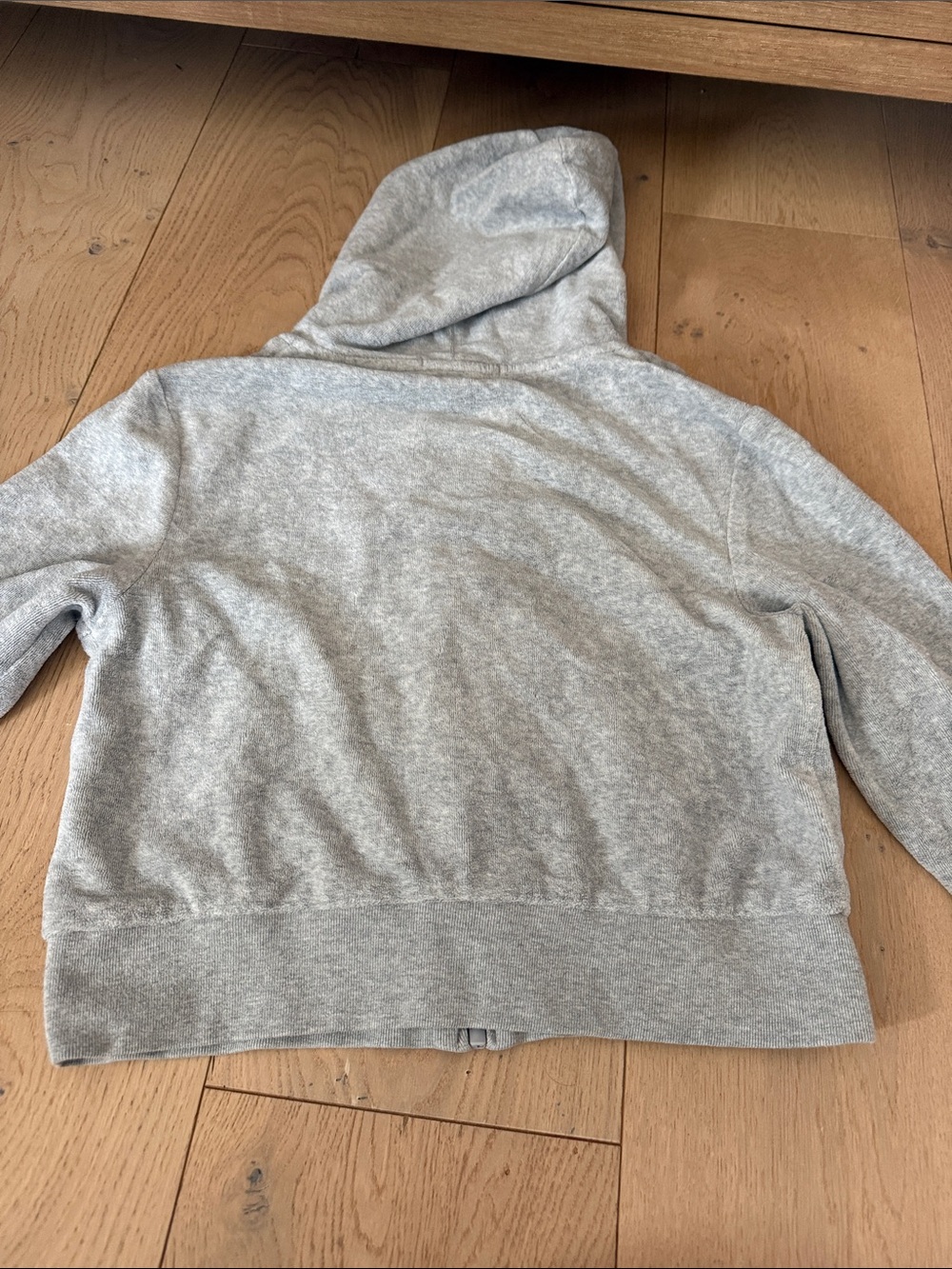 Brandy Melville Light Gray Hooded Zip Sweatshirt - Picture 7 of 9